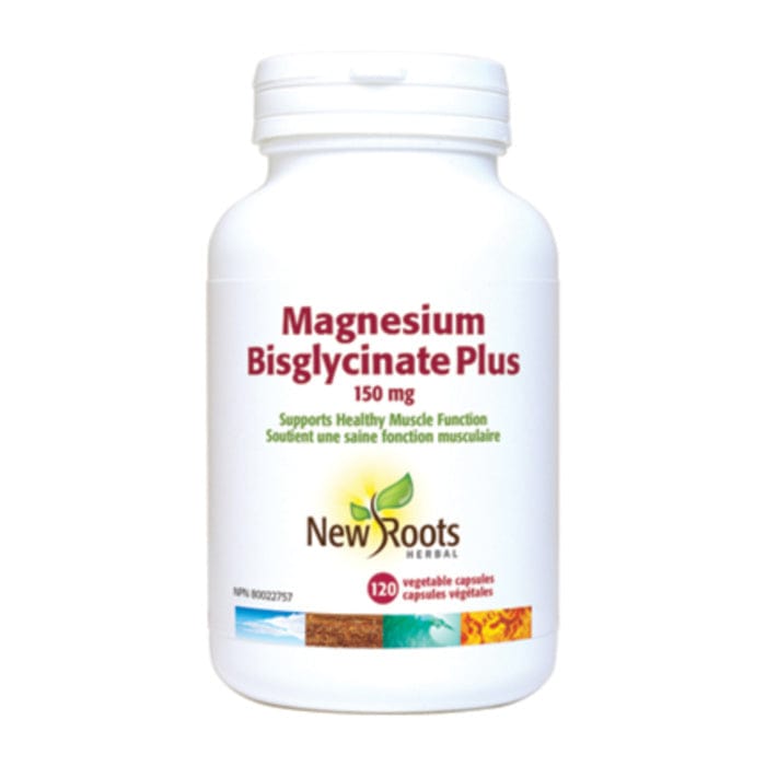 New Roots Magnesium Bisglycinate Plus 150mg Vitamart.ca