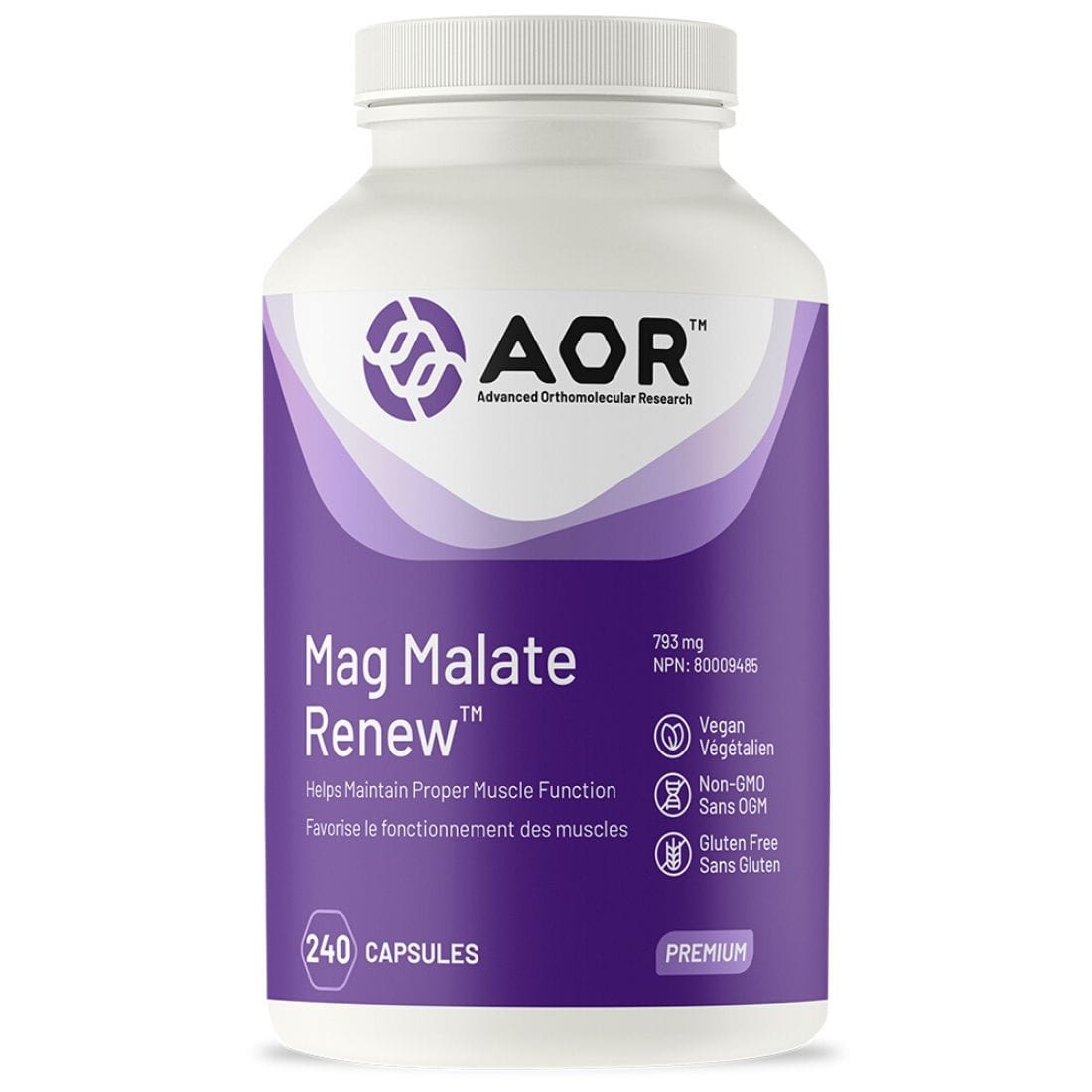 AOR Mag Malate Renew 793mg, Magnesium Malate