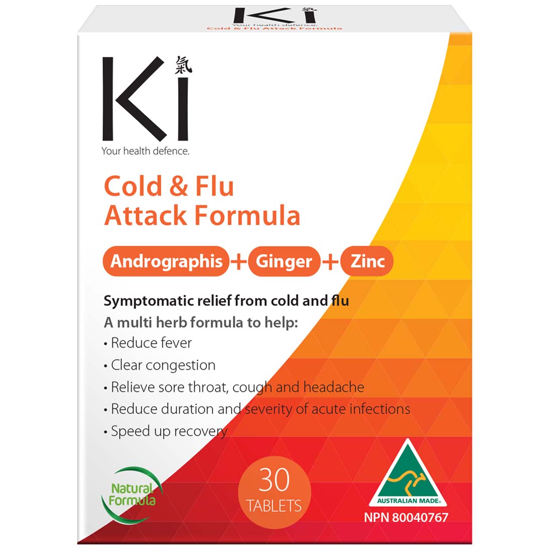 Martin & Pleasance Ki Cold & Flu Attack Form, 30s