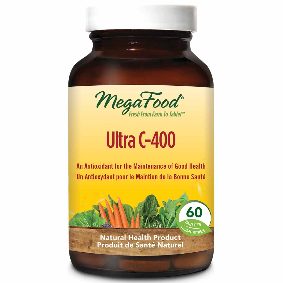 MegaFood Ultra C-400, 60 Tablets