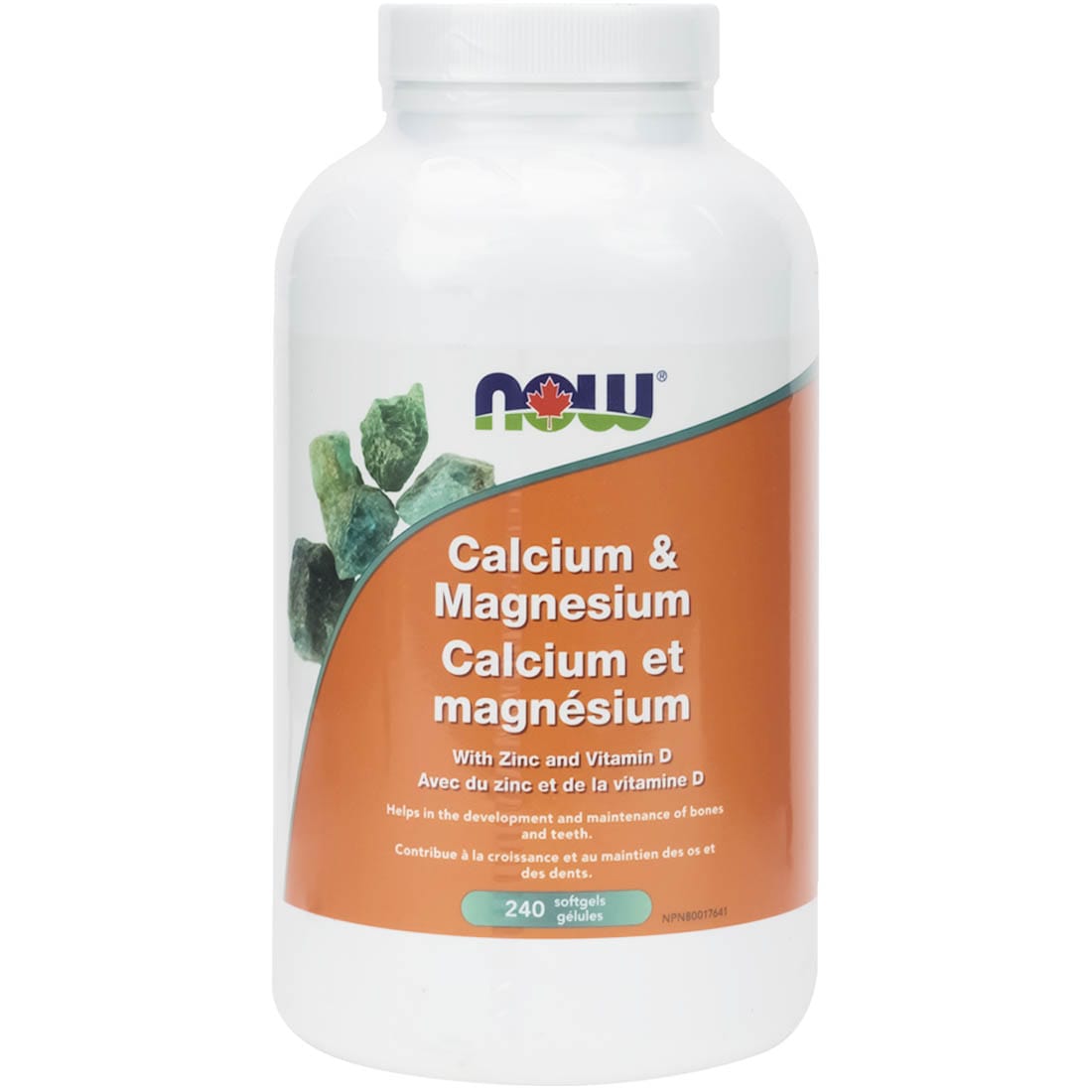 NOW Calcium & Magnesium + D and Zinc, Softgels