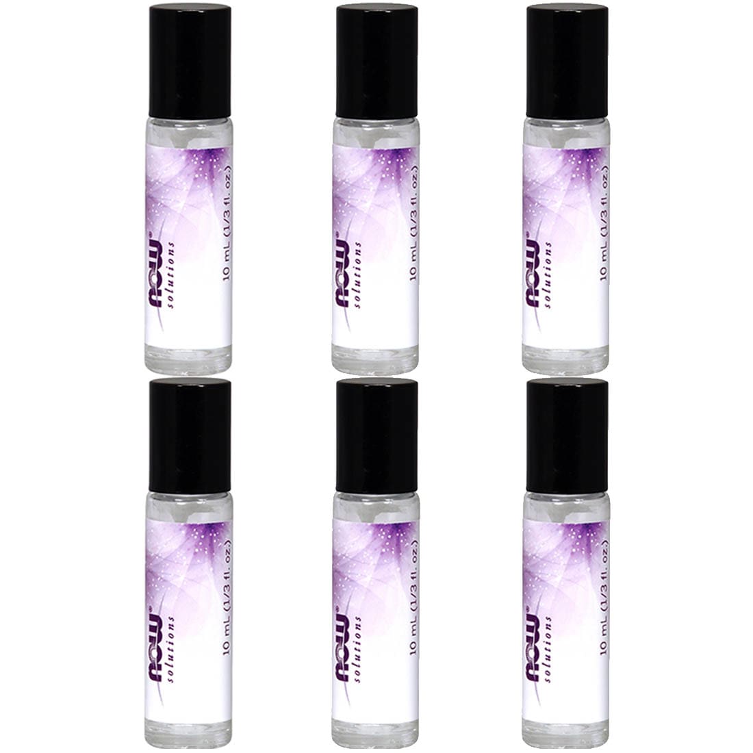 NOW Empty Glass Bottle with Roll-On Applicator, 10ml