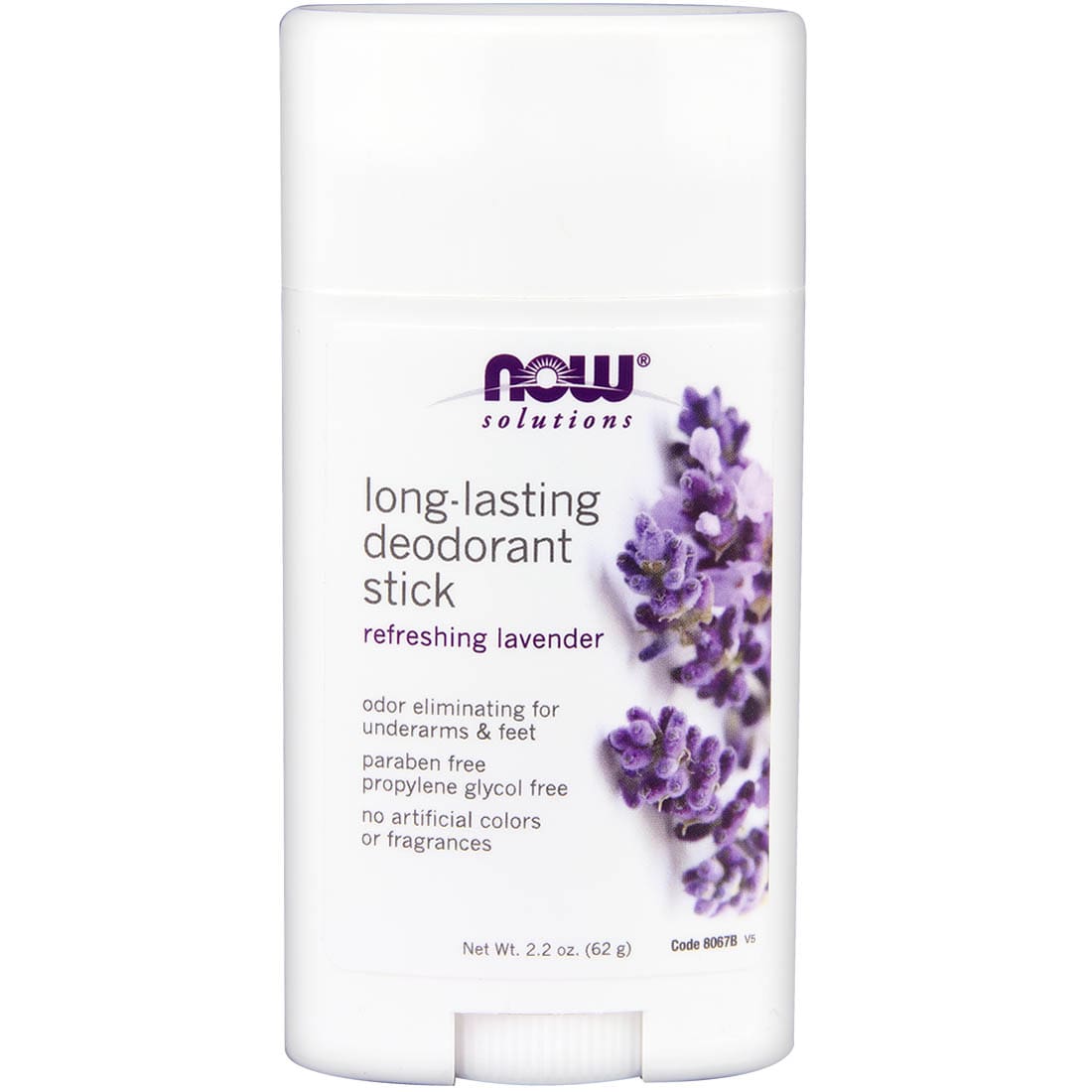 NOW Long Lasting Deodorant Stick, 62g
