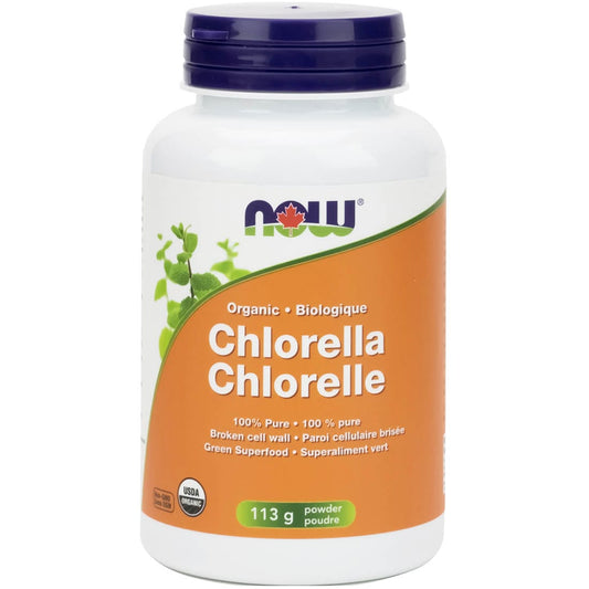 NOW Organic Chlorella, 100% Pure Powder