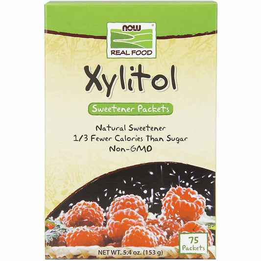 NOW Pure Xylitol Packets, 2g x 75 Packets