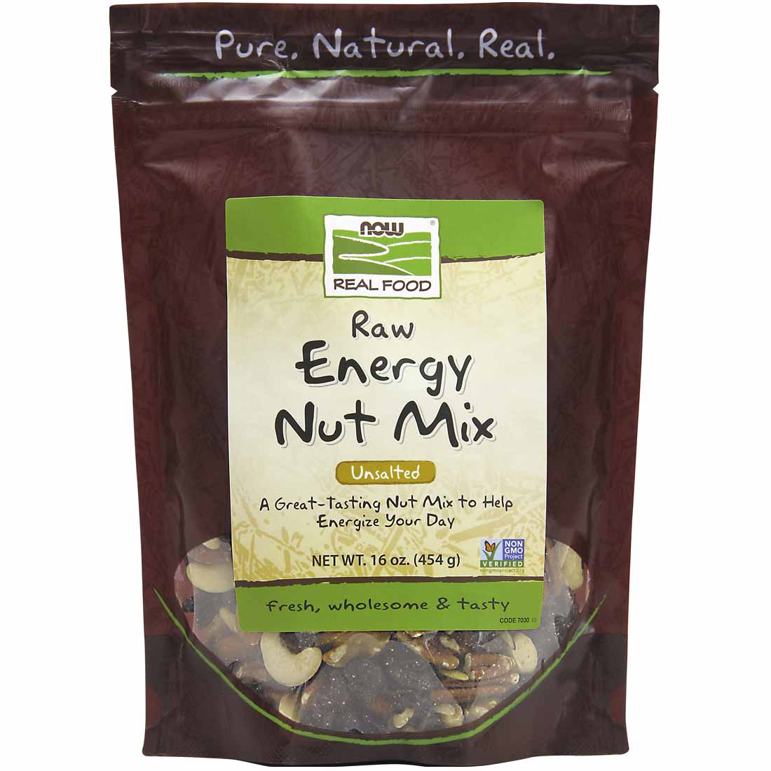 NOW Raw Energy Nut Mix, 454g