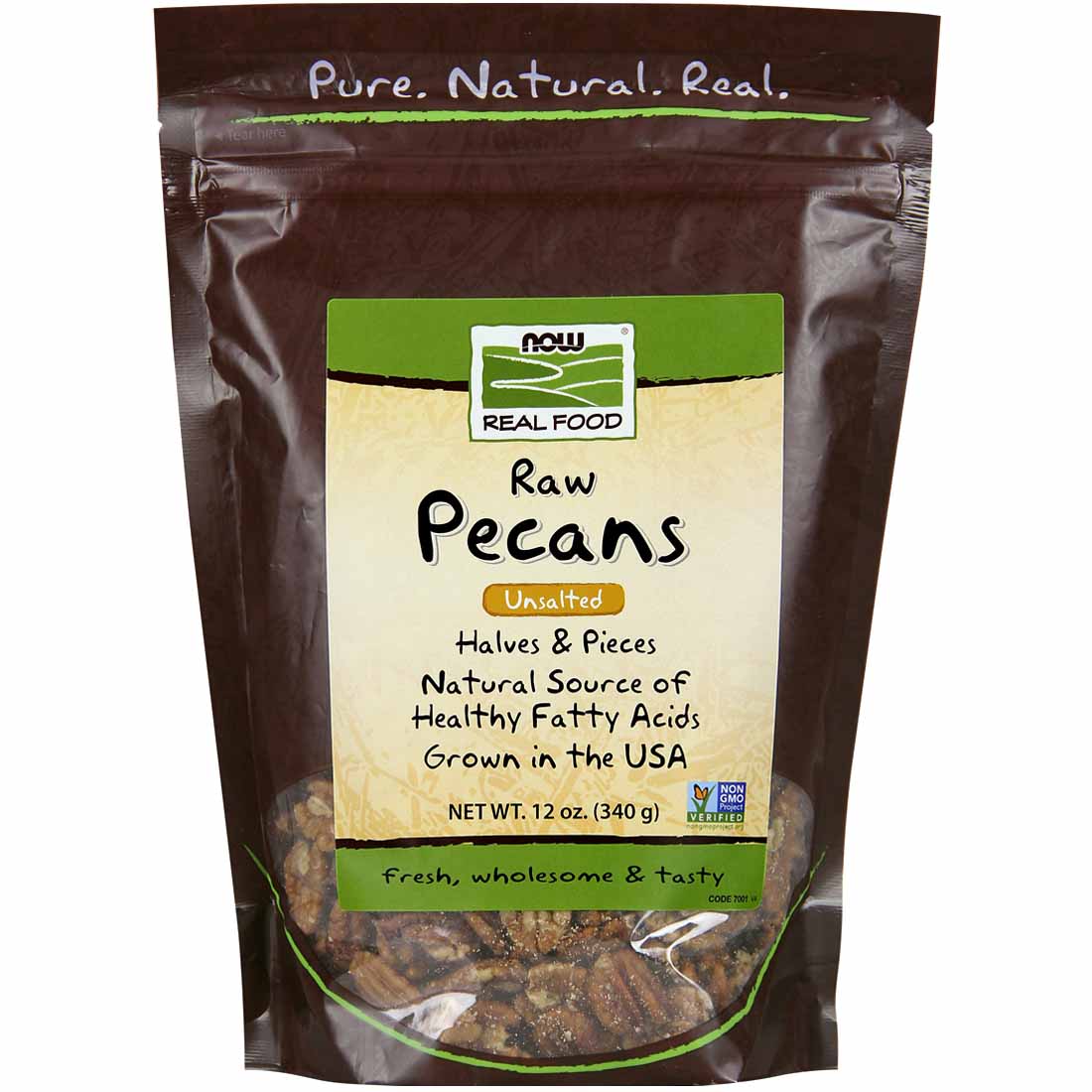 NOW Raw Pecans, 340g