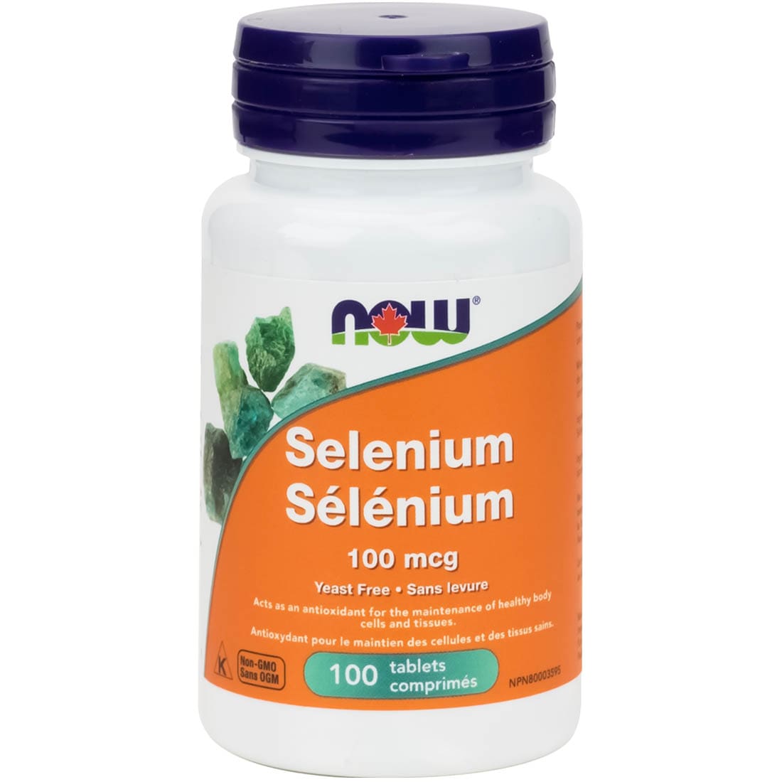 NOW Selenium 100mcg Tablets, Yeast Free