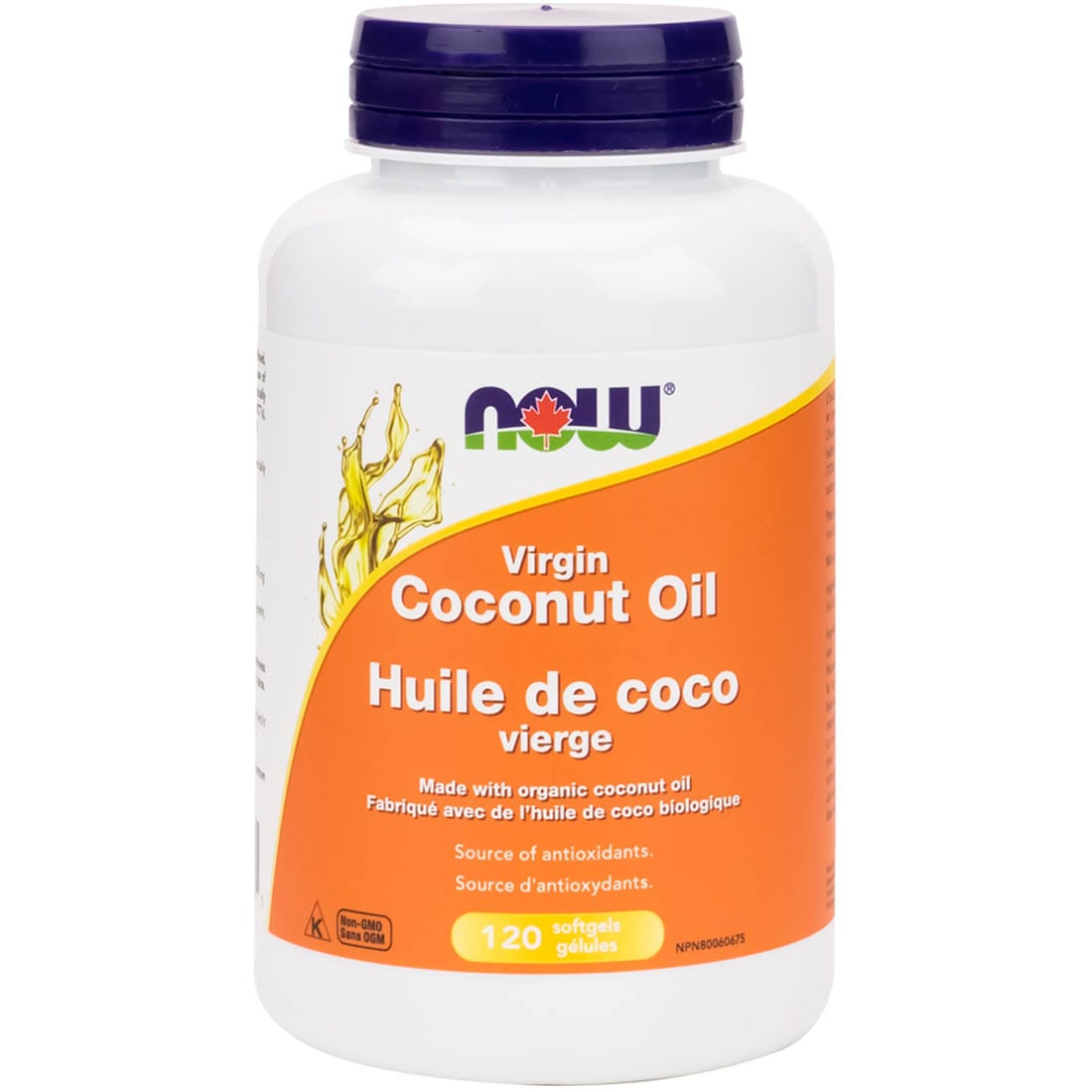 NOW Virgin Coconut Oil, 1000mg, 120 Softgels