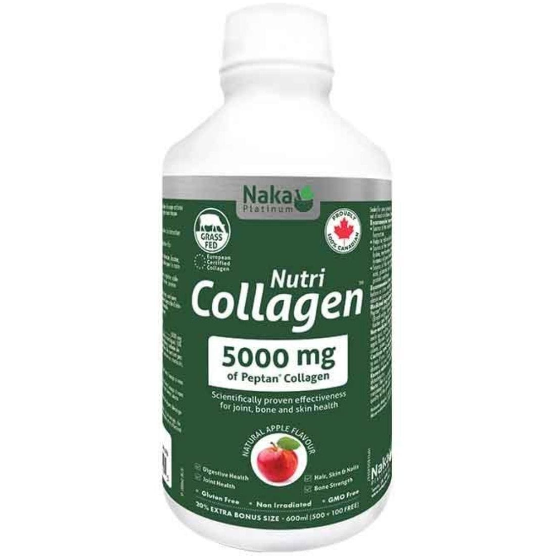 Naka Platinum Nutri Collagen 5000mg Peptan Liquid Collagen, 600ml