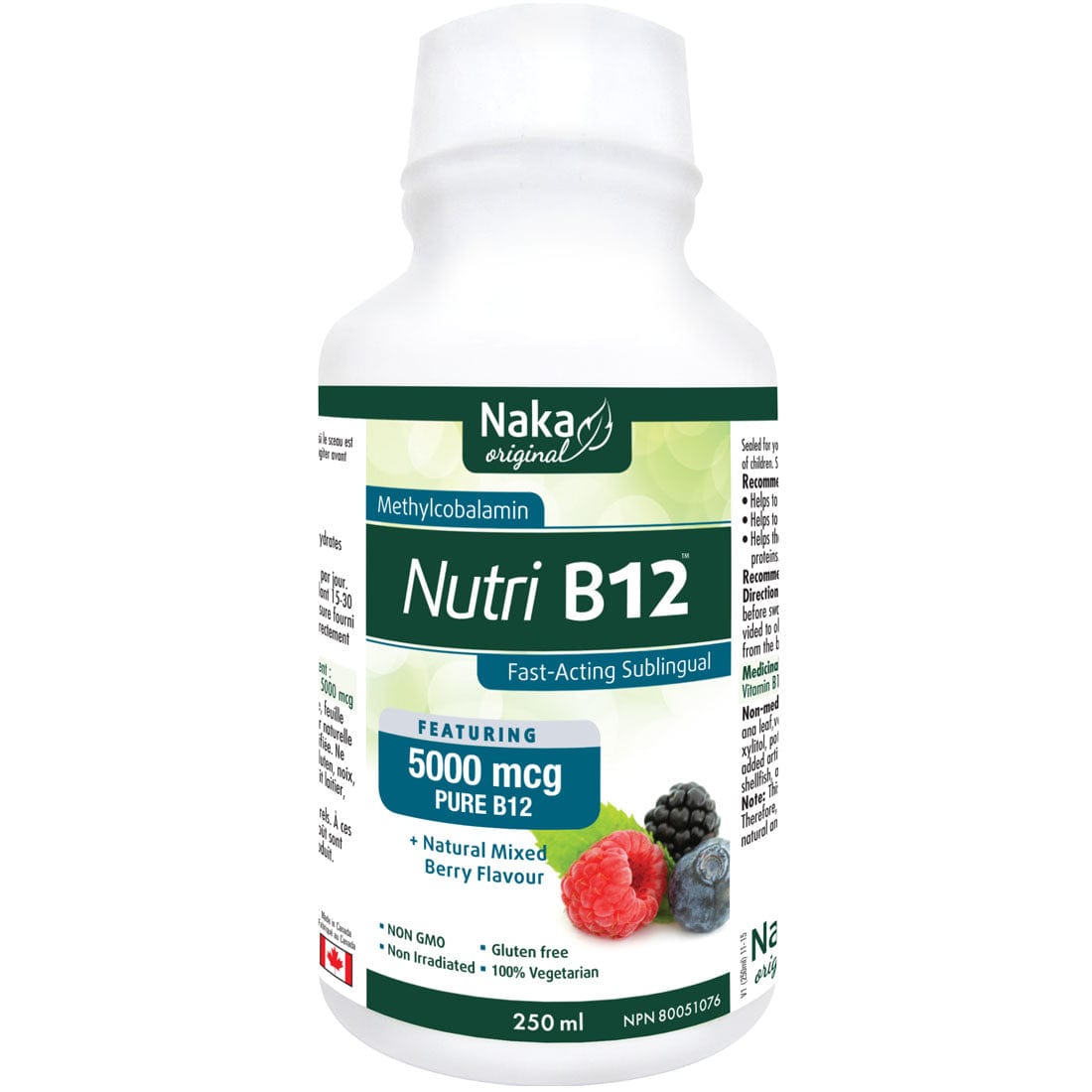 Naka Herbs Nutri B12 5000mcg Sublingual 250ml