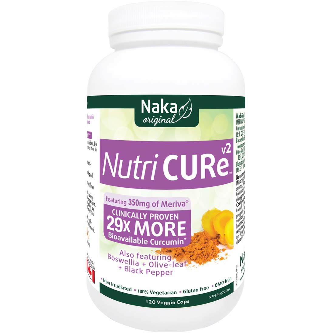 Naka Herbs Nutri CURe v2 with Meriva Tumeric Phytosome