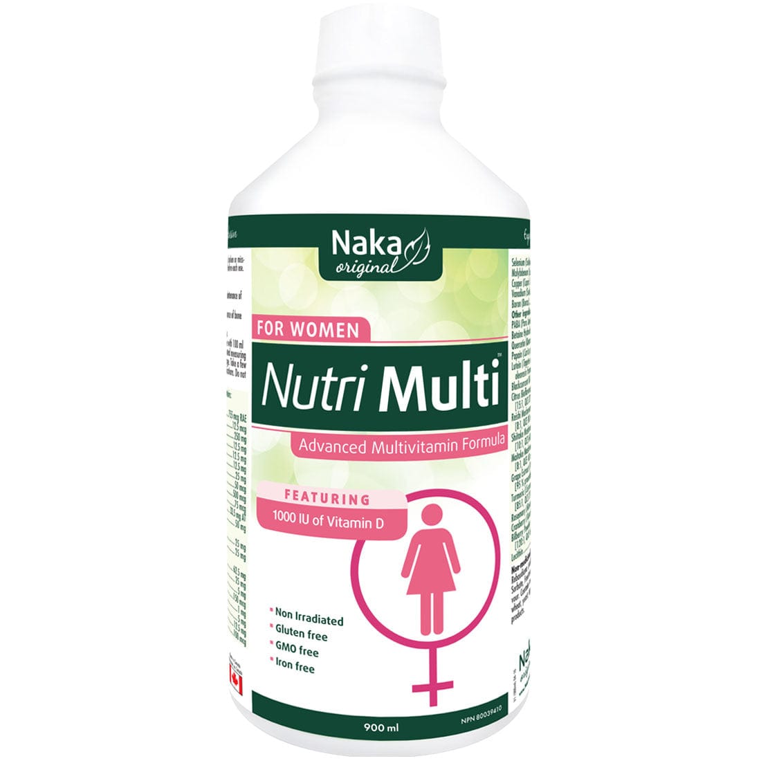 Naka Herbs Nutri Multi For Women, Advanced Liquid Multivitamin For Women, 900ml