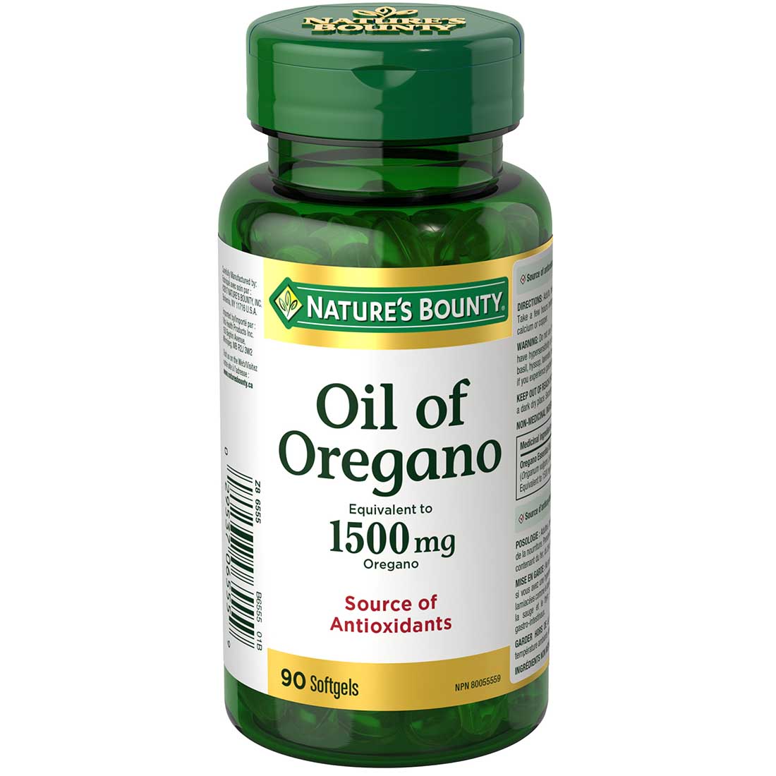 Nature's Bounty Oil of Oregano, 90 Softgels