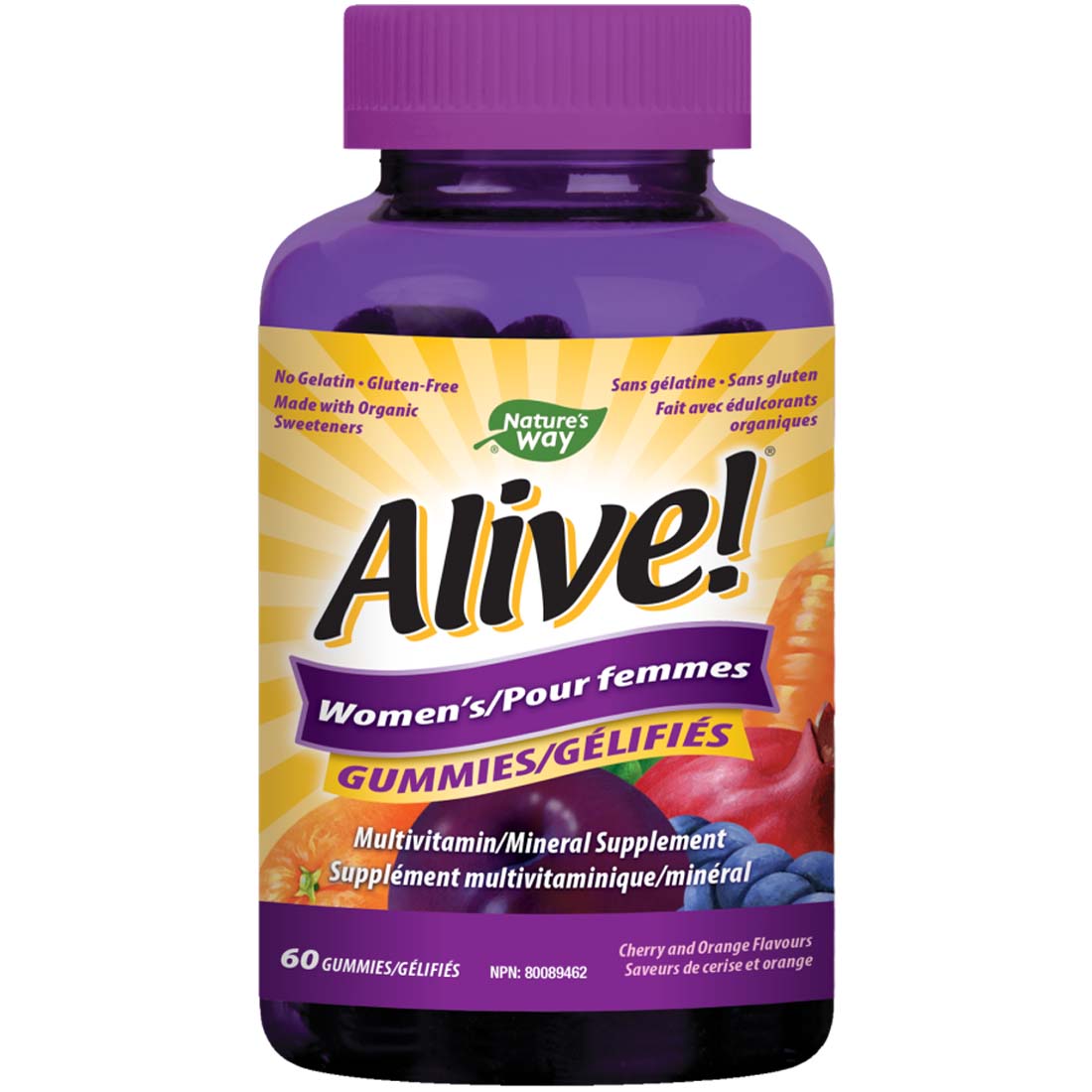 Nature's Way Alive! Women's Gummies Multivitamin & Mineral Supplement, 60 Gummies