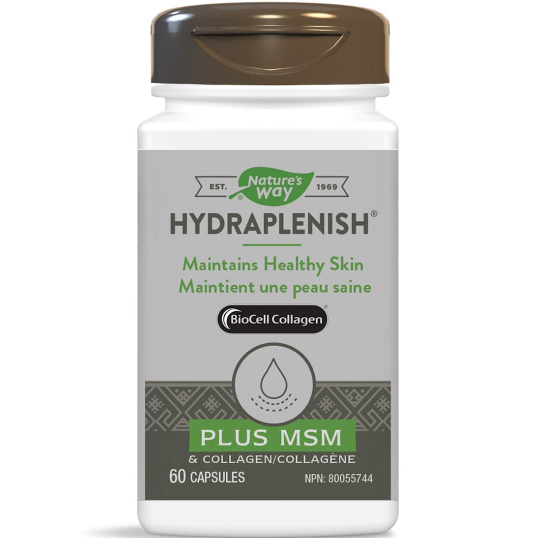 Nature's Way Hydraplenish with MSM & Hyaluronic Acid, 60 Vcaps