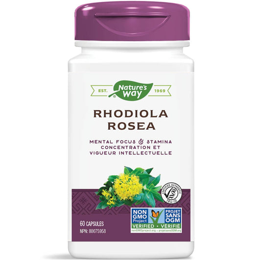 Nature's Way Rhodiola Rosea Standardized Extract, 60 Vcaps