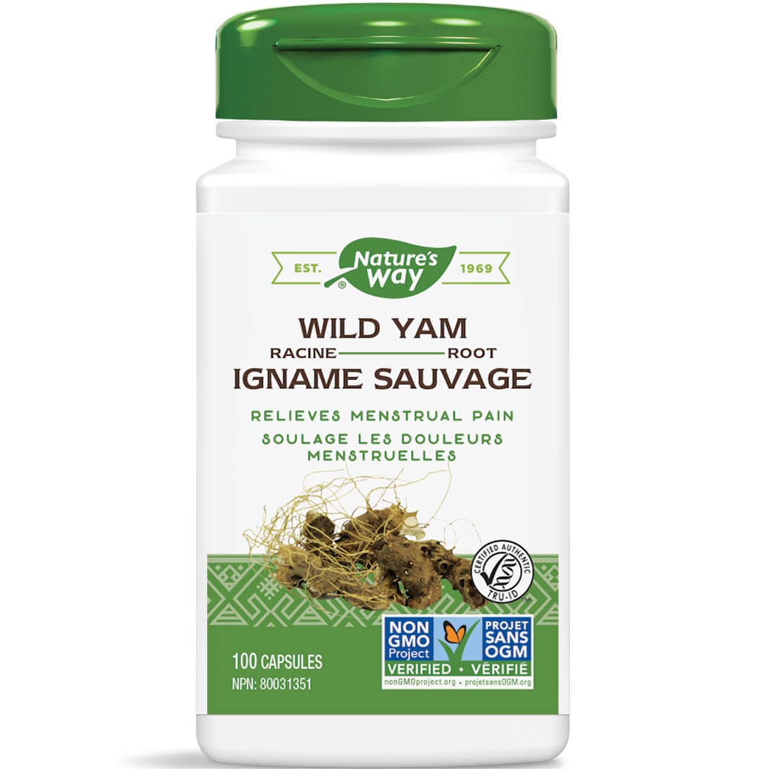 Nature's Way Wild Yam, 100 Vegetable Capsules