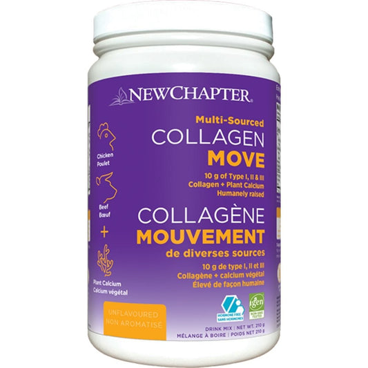 New Chapter Collagen Move (Type I, II, III Collagen with Plant Calcium), 210g