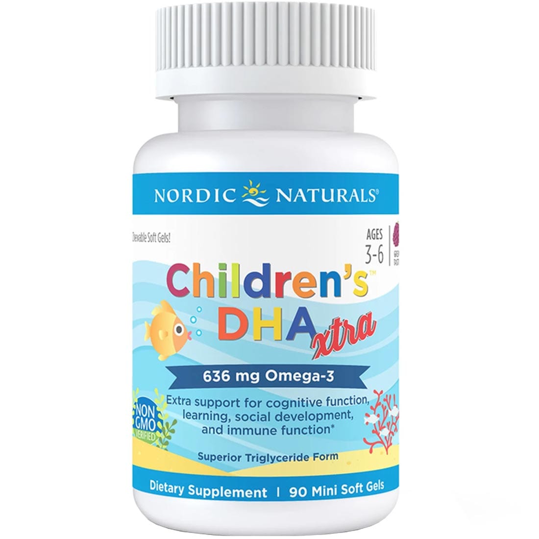Nordic Naturals Children's DHA Xtra, 90 Mini Softgels