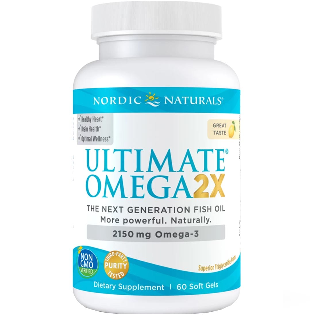 Nordic Naturals Ultimate Omega 2X, 60 Softgels
