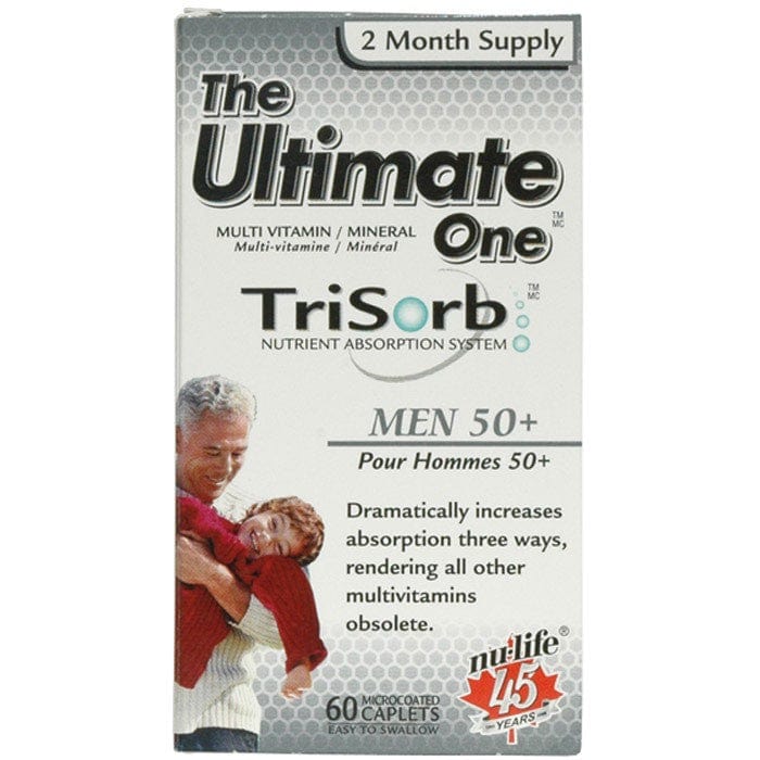 Nu-Life The Ultimate One Trisorb Multivitamin for Men 50+ (2 Month Supply), 60 Caplets