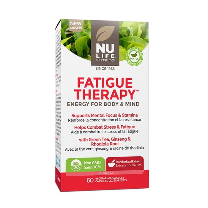 Nu-Life Fatigue Therapy, Mental Focus, Energy and Stamina, 60 Delayed Release Capsules CLEARANCE 55% Off Expiry 1/25 Final Sale