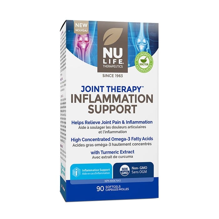 Nu-Life Joint Therapy Inflammation Support (Hi-Potency Turmeric and Omega-3), 90 Softgels
