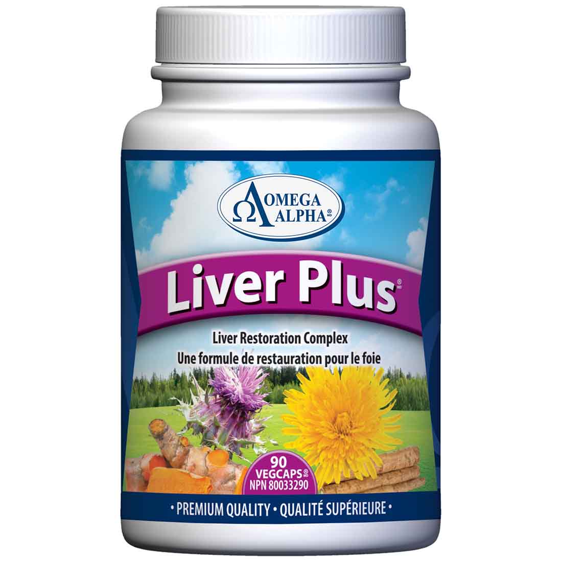 Omega Alpha Liver Plus, 90 VCapsules