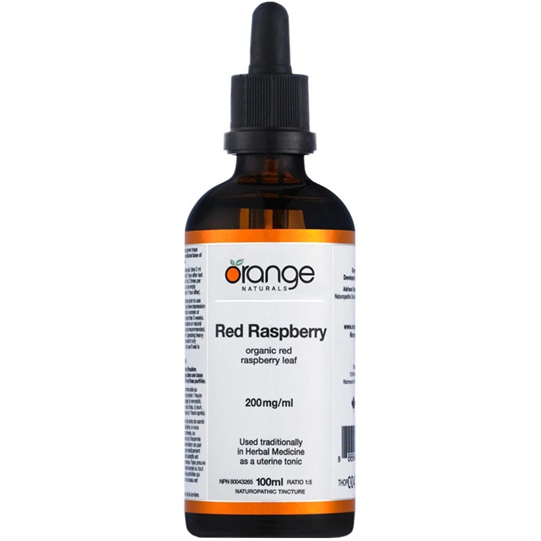 Orange Naturals Red Raspberry, 100ml Tincture