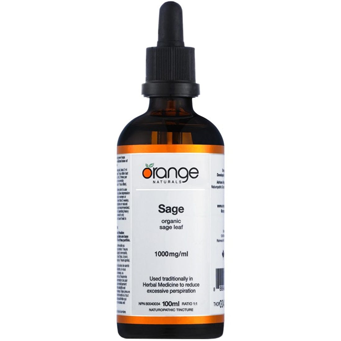Orange Naturals Sage, 100ml Tincture