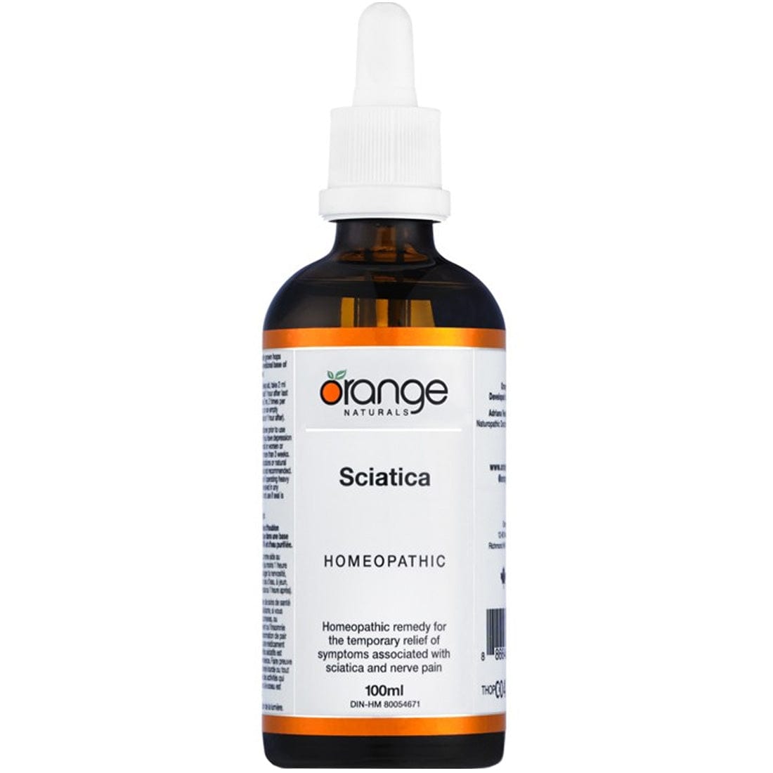 Orange Naturals Sciatica Homeopathic Remedy Tincture, 100ml