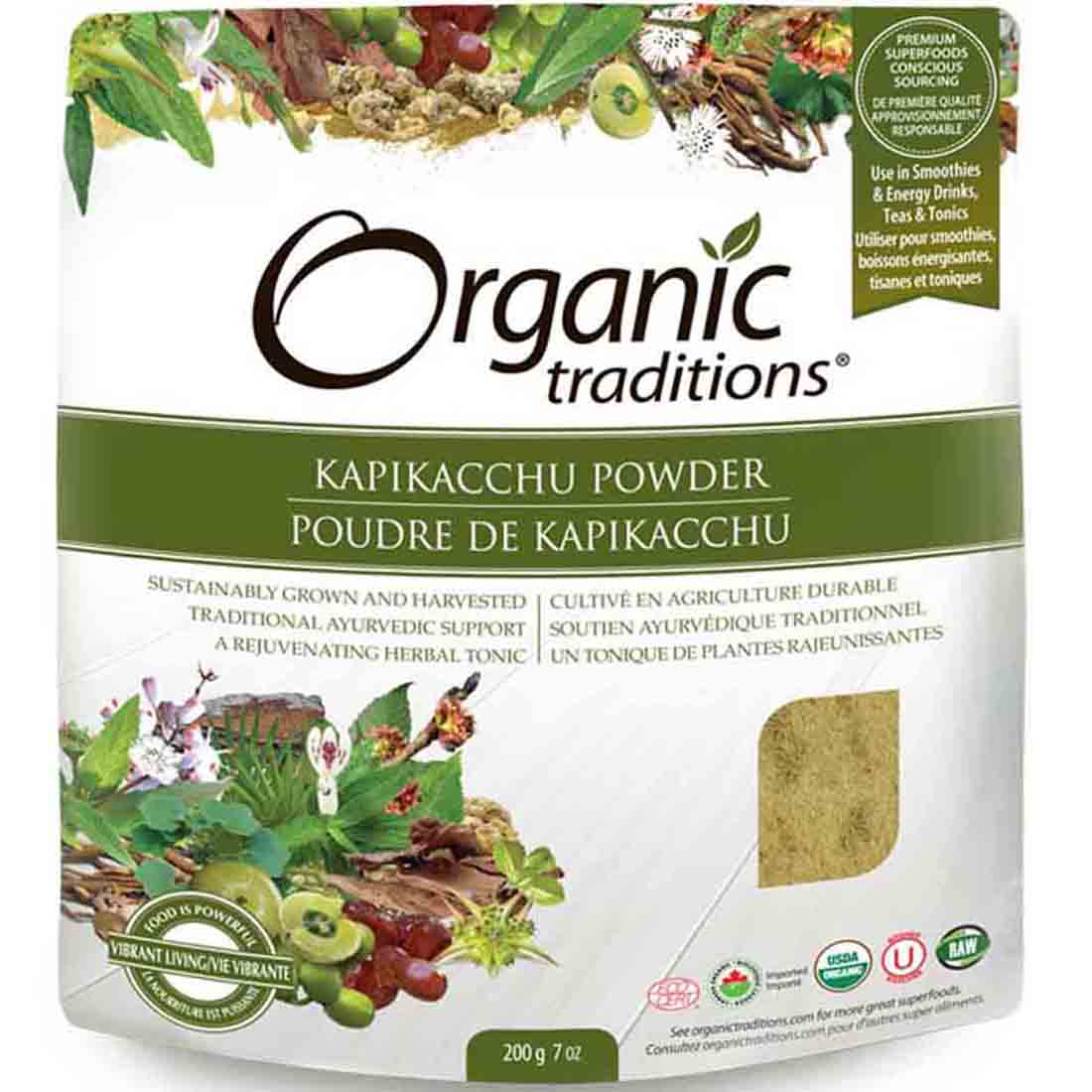 Organic Traditions Mucuna Kapikacchu Powder (Mucuna Pruriens), 200g