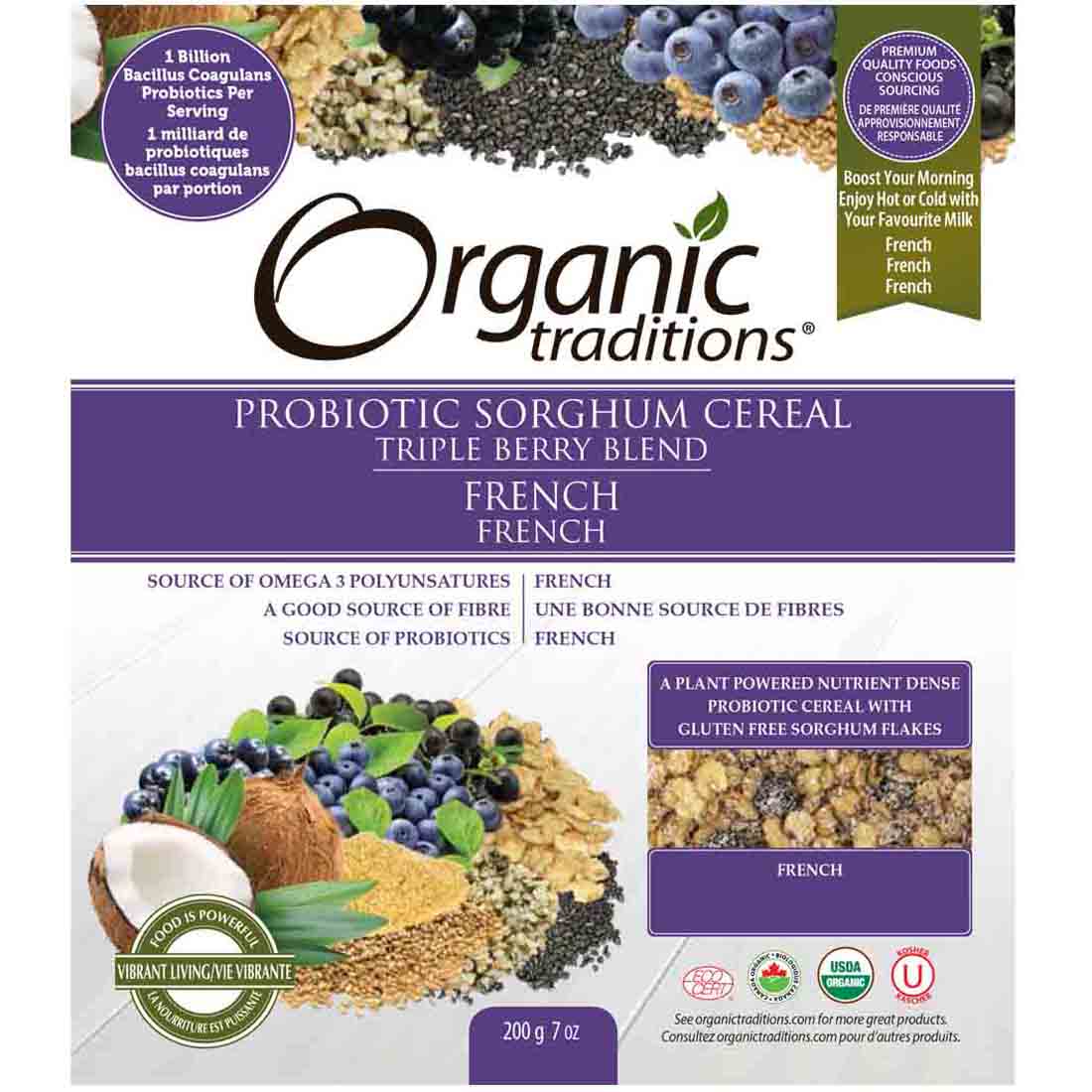 Organic Traditions Sorghum Cereal, 200g