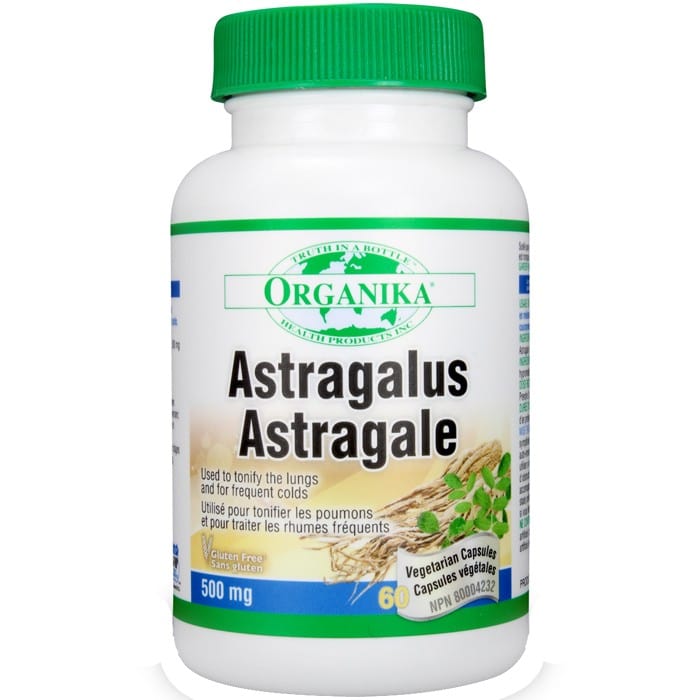 Organika Astragalus, 500mg, 60 Vegetarian Capsules
