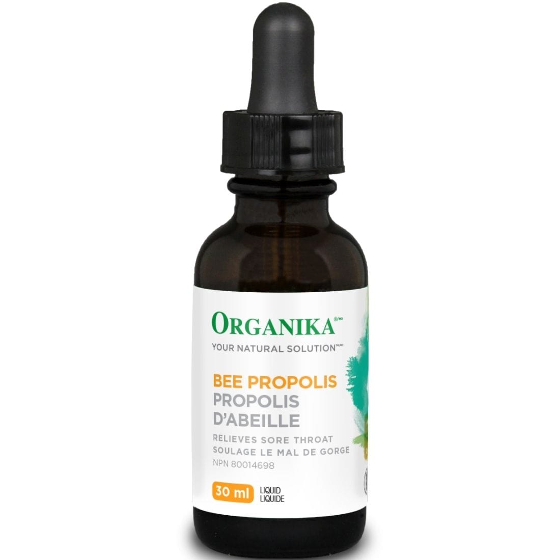 Organika Bee Propolis Spray, Alcohol Base, Liquid, 30ml
