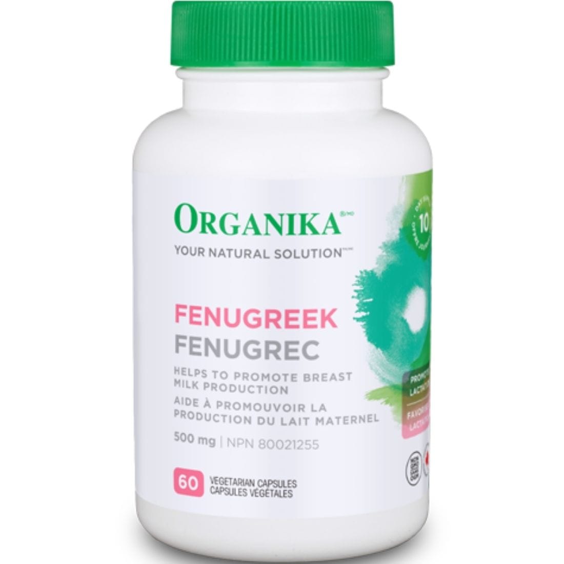 Organika Fenugreek, 500mg, 60 Vegetarian Capsules