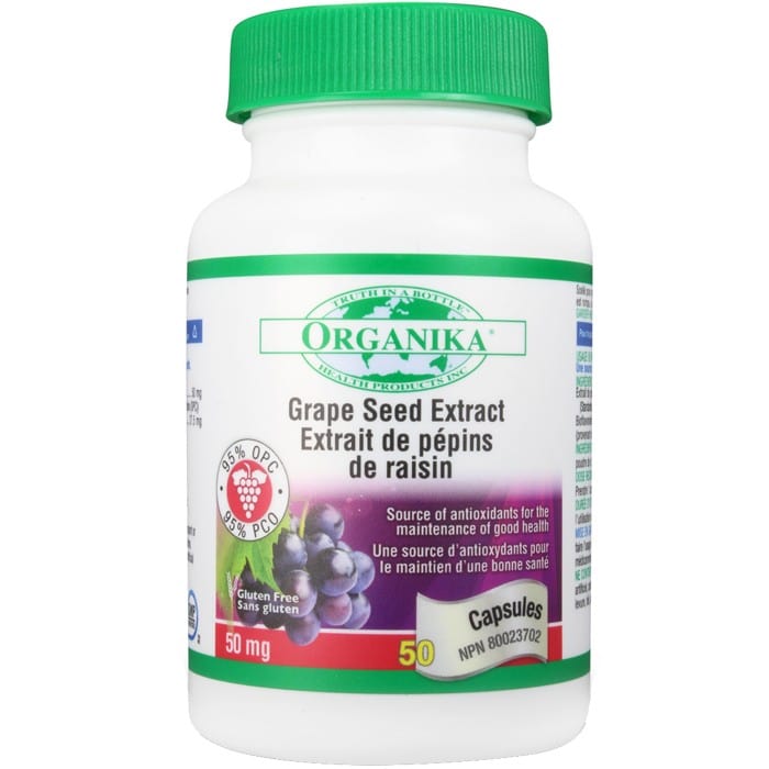 Organika Grape Seed Extract (95% OPC), 50mg