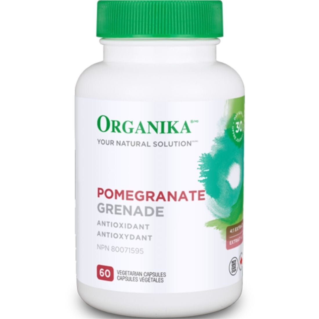 Organika Pomegranate 225mg, 60 Vegetarian Capsules