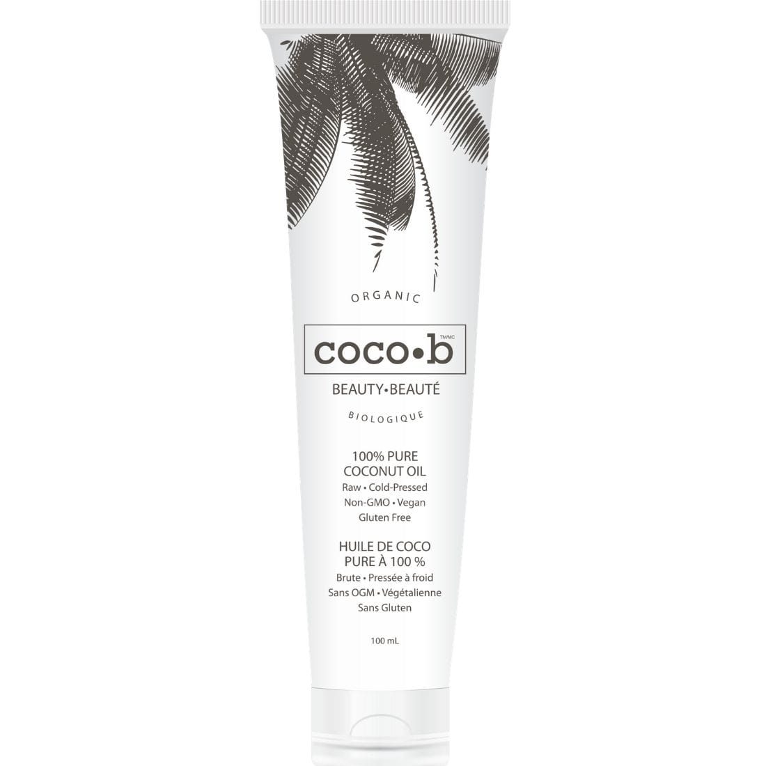 Prairie Naturals coco-b Beauty, 100% Pure Coconut Oil, 100ml Tube