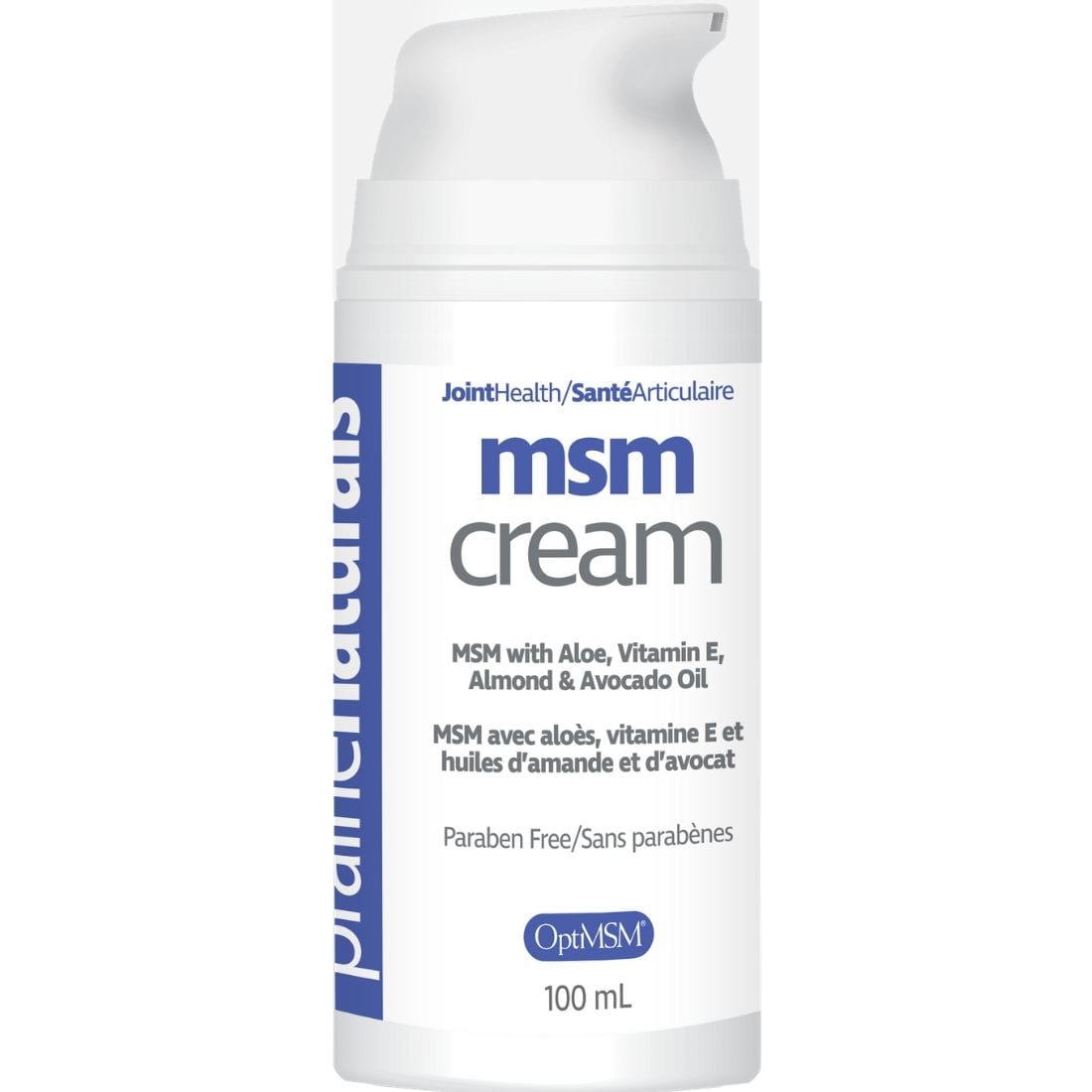 Prairie Naturals OptiMSM MSM Cream, 100ml