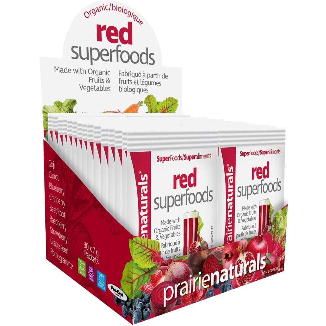 Prairie Naturals Red Superfoods Powder (Organic Fruits and Vegetables)
