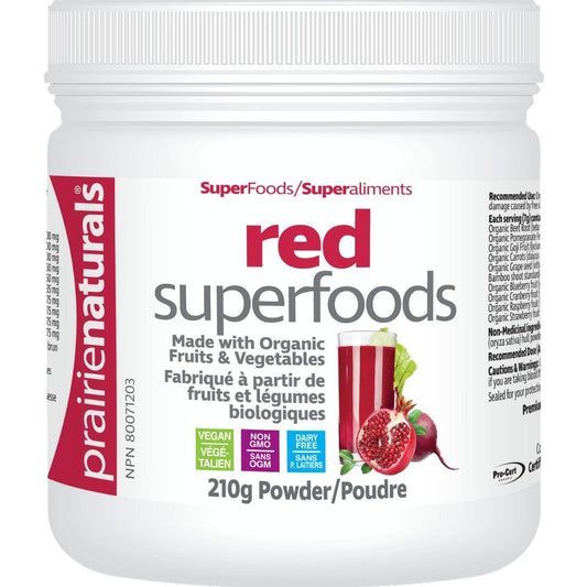 Prairie Naturals Red Superfoods Powder (Organic Fruits and Vegetables)