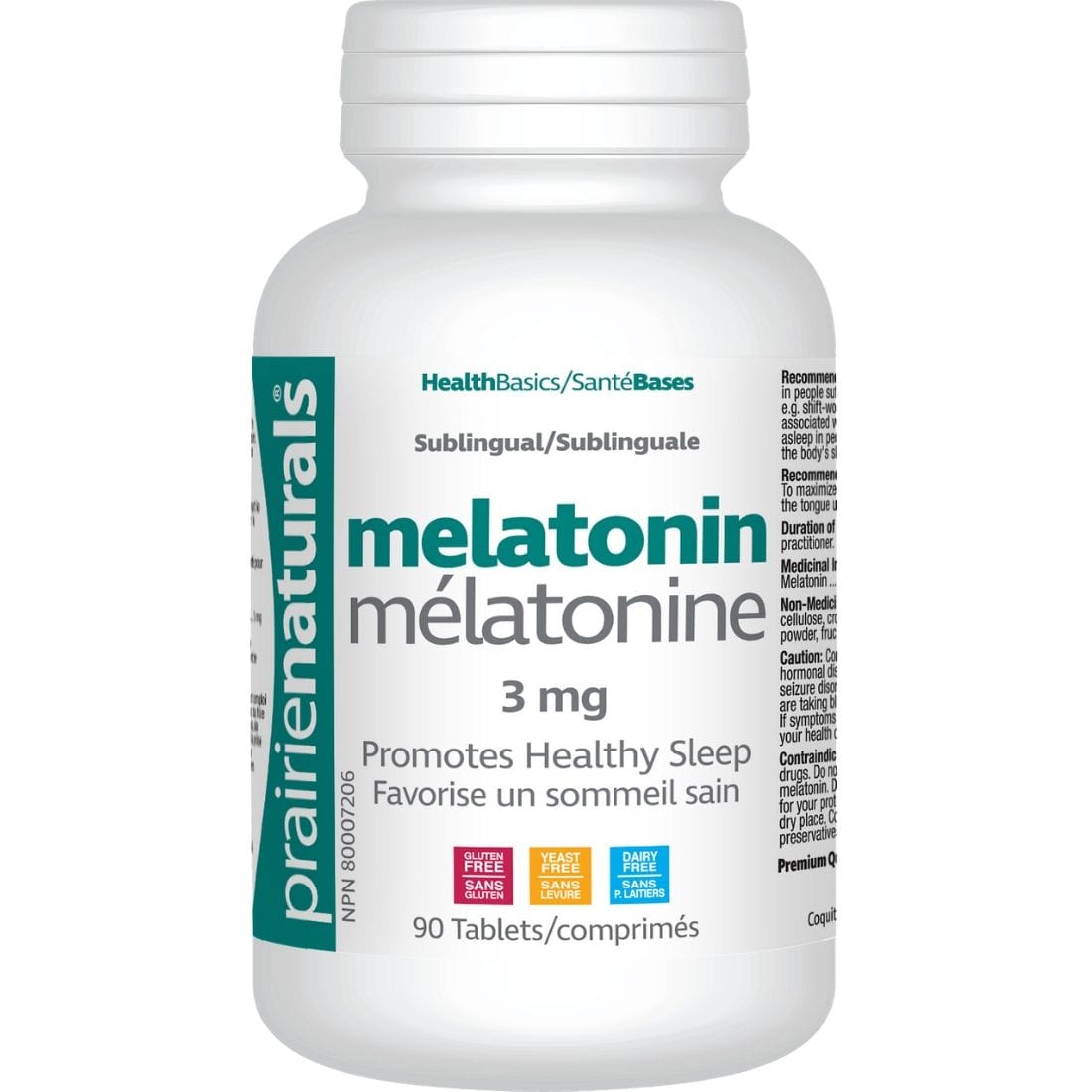 Prairie Naturals Sublingual Melatonin 3mg