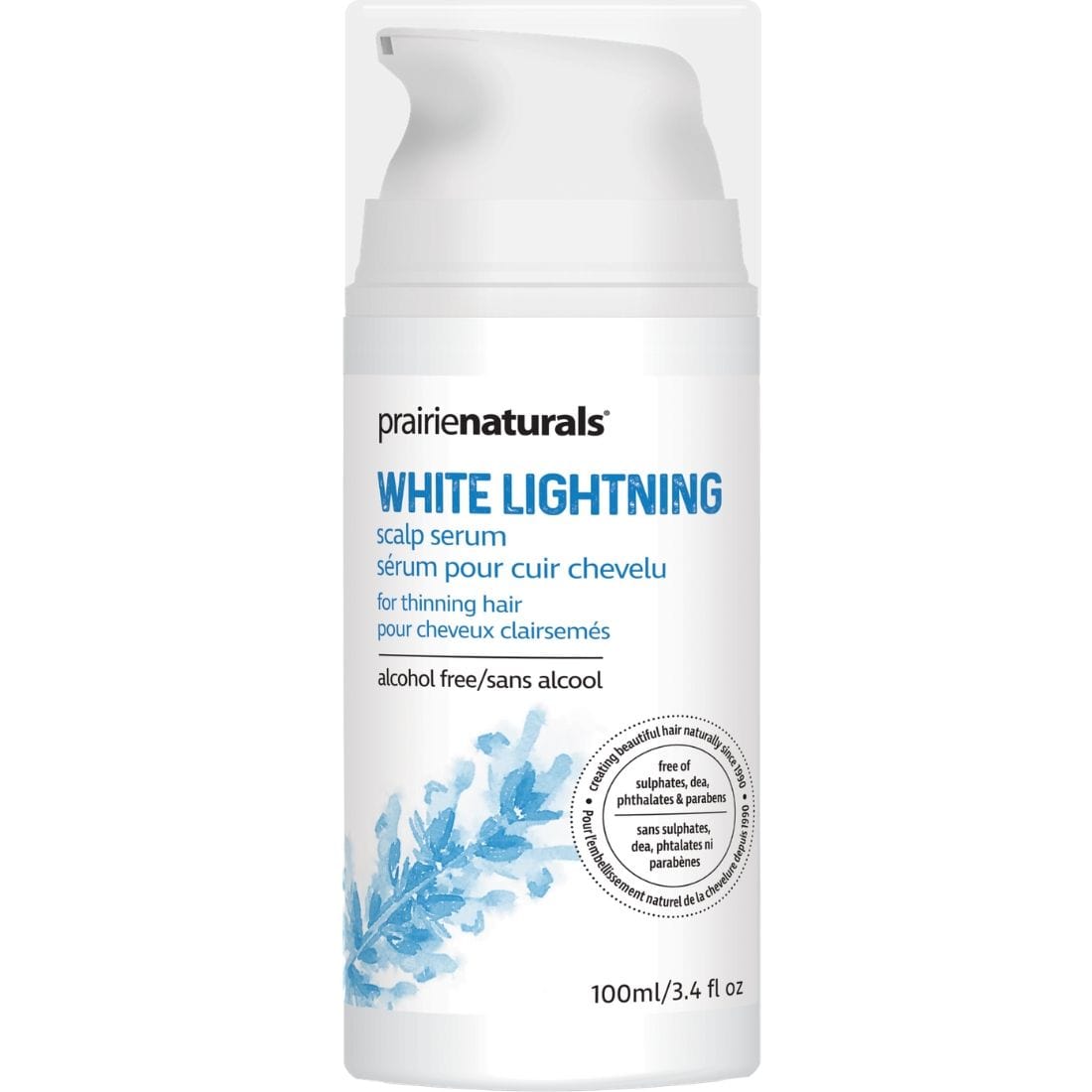 Prairie Naturals White Lightning Scalp Revitalizing Serum, 100ml