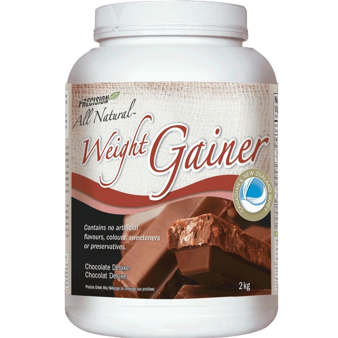 Precision All Natural Weight Gainer (Canadian and New Zealand Whey), 2kg (4.4lb)