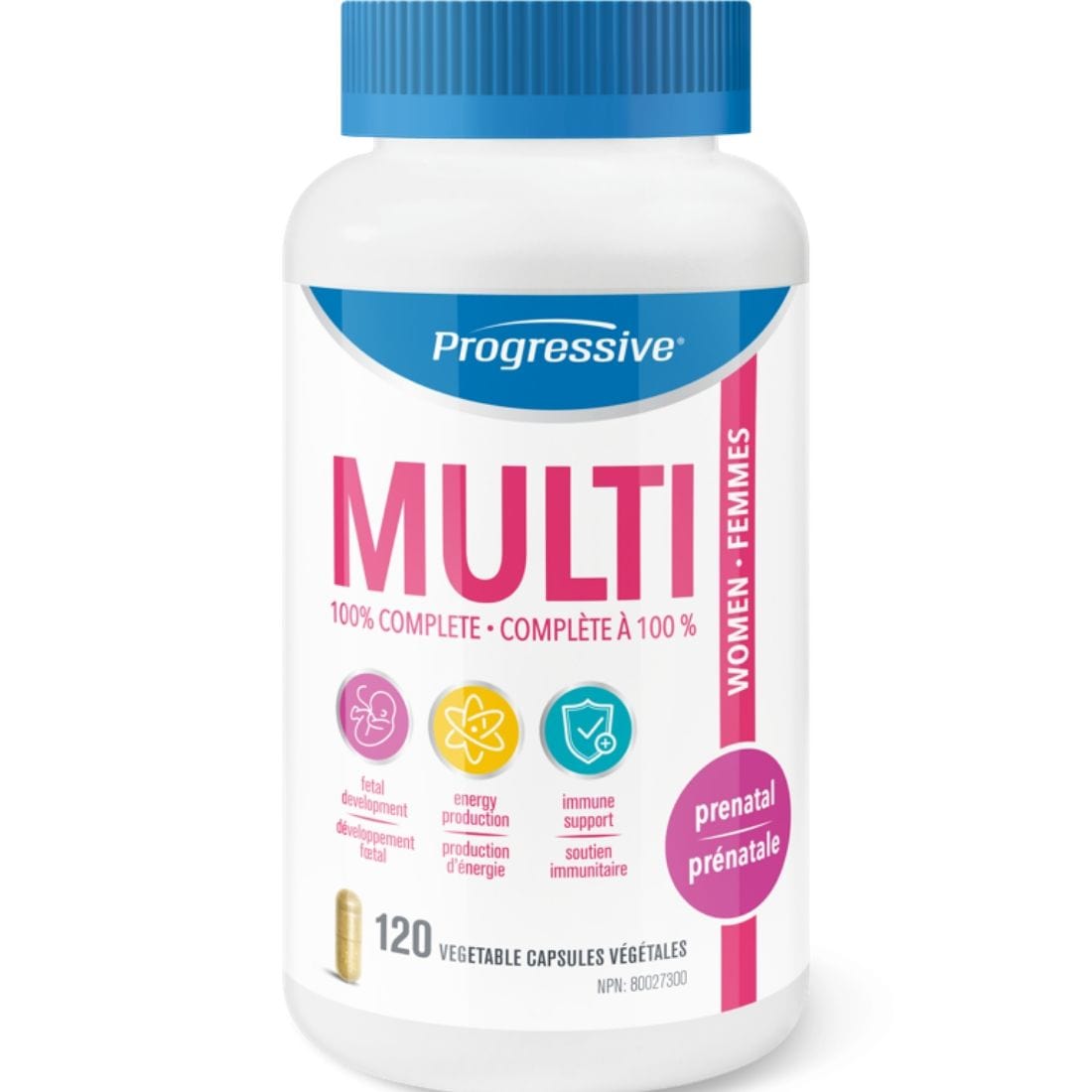 120 Vegetable Capsules | Progressive Multi 100% Complete Prenatal Multivitamin for Women