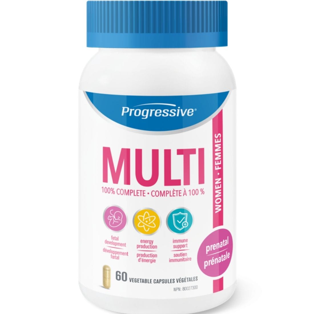 60 Vegetable Capsules | Progressive Multi 100% Complete Prenatal Multivitamin for Women