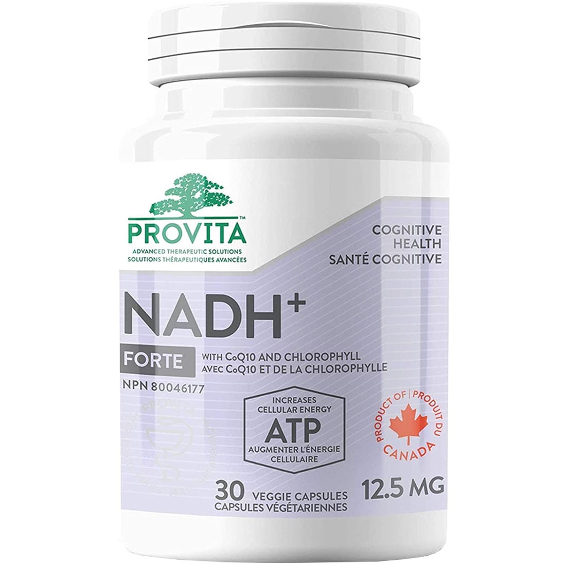 Provita NADH+ 15mg, Brain Energy and Clarity, 30 Capsules