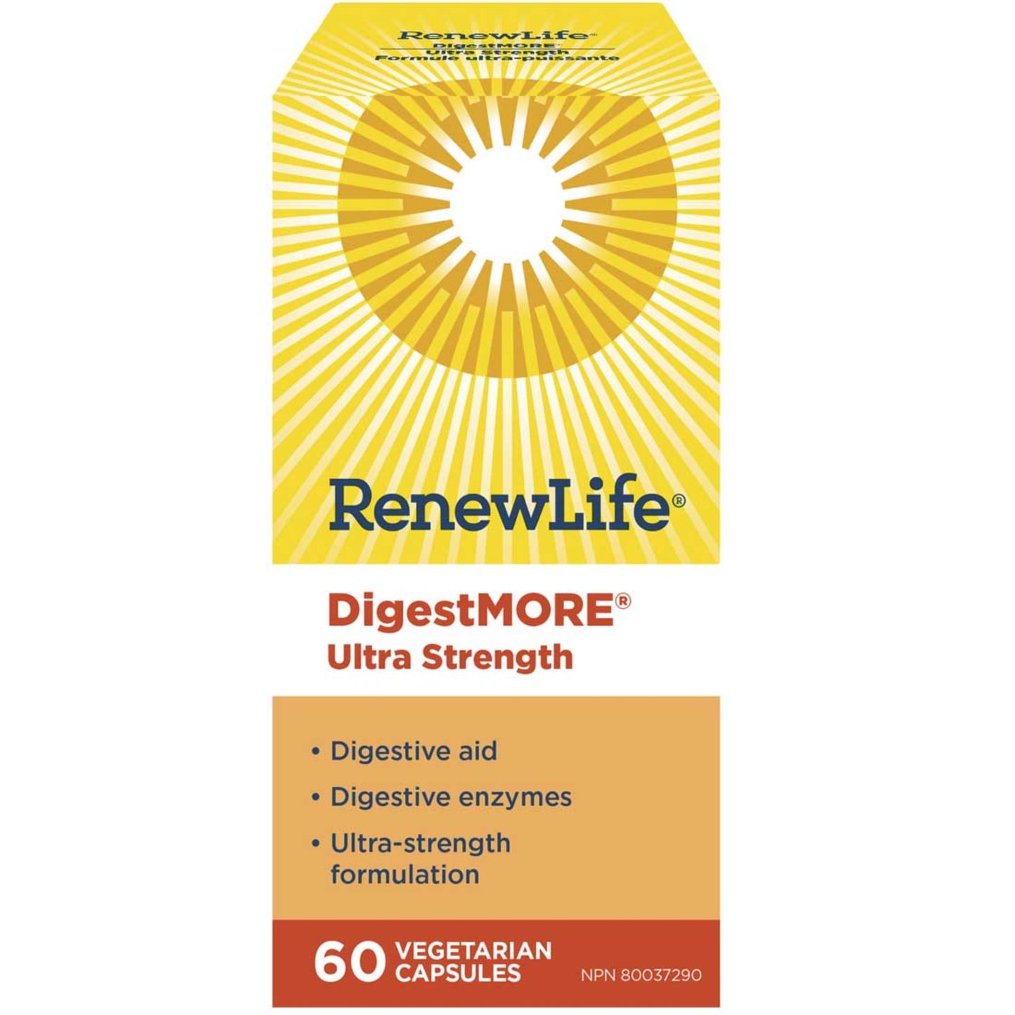 60 Vegetarian Capsules | RenewLife DigestMORE Ultra Strength